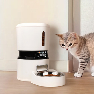 Pengumpan Hewan Peliharaan Pintar WiFi Kontrol Jarak Jauh via Aplikasi Pengumpan Kucing Otomatis 4L Perekam Pengumpan Anjing Otomatis - Product Image 1