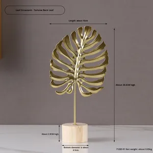 Decorazioni per la casa e l'ufficio per la celebrazione dell'anniversario di regali di nicchia e decorazioni in metallo di lusso leggero - Product Image 6