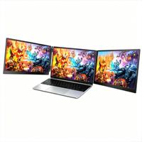 Moniteur portable triple B2B P7 15,6 pouces IPS 1080P 60Hz Type C, extension d'écran double pour ordinateurs portables de 13 à 17 pouces