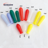 Ampoule d'aspiration en silicone de laboratoire d'usine pour compte-gouttes en verre 1ml 2ml bouchons en caoutchouc de silicone compte-gouttes en verre ampoule en caoutchouc Pipette Pasteur
