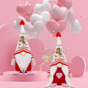 Mr & Mrs chapeau magnétique fait main gnomes suédois tomte poupées saint valentin gnome peluche elfe pour décorations maison - Product Image 4