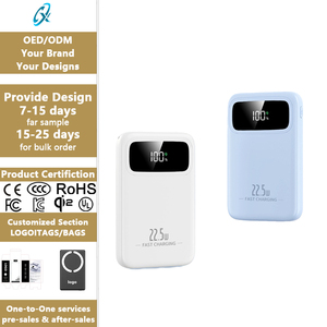 Mini Power Bank 10000mAh à Prix de Gros, Charge Rapide PD22.5W, Batterie Li-Polymère, Type-C, Affichage Numérique LED, Double USB - Product Image 1