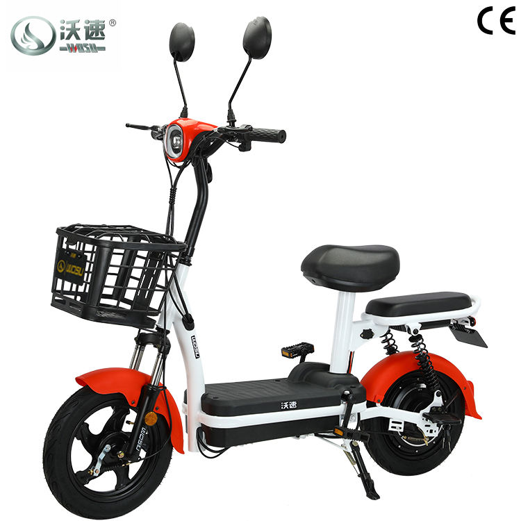 Electric Bicycle Small Bike Battery Price Red Carbon Steel Mini
