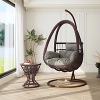 Fauteuil suspendu en rotin, chaise longue, chaise à bascule, balançoire de balcon, chaise berceau, chaise hamac de patio, pour intérieur et maison, plante araignée