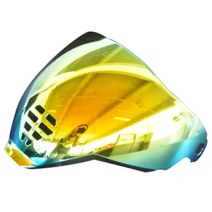 Yüksek kalite tam yüz çift lens motosiklet kask simge hayalet yüz kask airfly motosiklet kask aksesuarları ile donatılmış