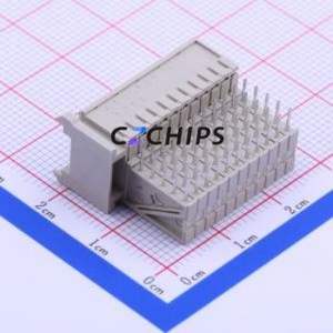 5100161-1 Board-to-Board & Backplane Connector Bent Lead Through Hole,P=2mm Connector 55P 2mm Right Angle Insert 5 - Product Image 2