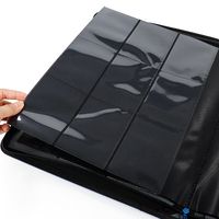 Carpeta de cargador superior comercial de cuero PU con 9 bolsillos personalizada Carpeta de cargador superior para tarjetas de álbum de fotos Premium