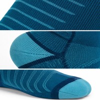 Chaussettes de compression sportives montantes personnalisées pour femmes, anti-humidité, antidérapantes, pour la course et le voyage, vente en gros