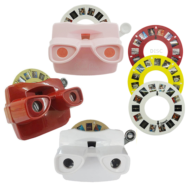 Customized 3D Pictures Educational Toy Telescope Shape Adventure Toys 3D View Master