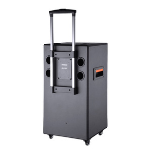 Portable Speaker With Bubble Function Bluetooth Rechargeable <b>Battery</b> Outdoor Karaoke <b>Square</b> Dance Trolley Speaker - Product Image 1