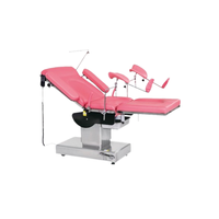 Table de lit à source d'énergie mécanique et électrique en acier/métal pour gynécologie et obstétrique Salle de clinique d'hôpital