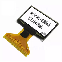 Topwin konektor panel layar OLED 0.96 ", tipe 128x64 tampilan oled mini