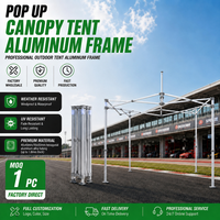 Tente publicitaire en aluminium 3x3, tentes publicitaires d'extérieur, tente de réception robuste 10x10 avec drapeaux pour les événements d'exposition