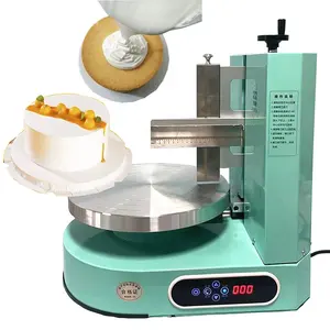 small portable cake smoothing topping daubing machine for making frosting icing decorating cakes machine