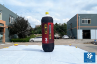 Bouteille gonflable géante personnalisée Aero High 4m pour la promotion de la marque, bouteille de cola gonflable personnalisée, bouteille de vin