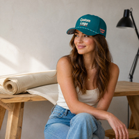 Casquette de golf 5 panneaux avec logo en silicone personnalisé, OEM, faible MOQ, haute qualité, visière incurvée, respirante, anti-humidité, durable