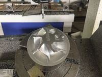Mini-machine de fraisage CNC pour le travail des métaux 300x400mm, routeur CNC 5 axes avec cadre en fer