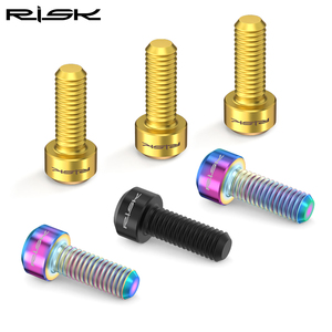 RT016 Risk M5 * 14mm titanio bicicleta palanca de cambios perno de fijación bicicleta desviador palanca con tornillos fijos piezas esenciales de bicicleta - Product Image 5