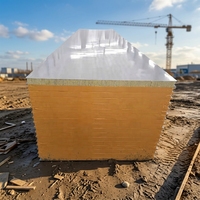 Panneau sandwich d'isolation thermique ignifuge pour mur, toit, plafond, EPS/polystyrène/PU/PIR/PUR/Puf/polyuréthane/laine de roche, prix