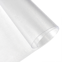 Nappe en PVC transparent mat de 1,5 mm, imperméable et anti-taches, transparente pour la fabrication de housses de table DIY, table à manger