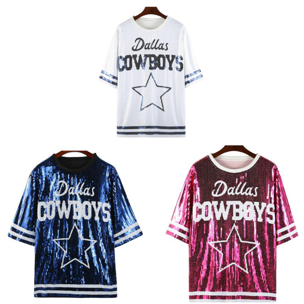 Low Price Dallas Cowboy Bling Shirts Quick-Dry Breathable