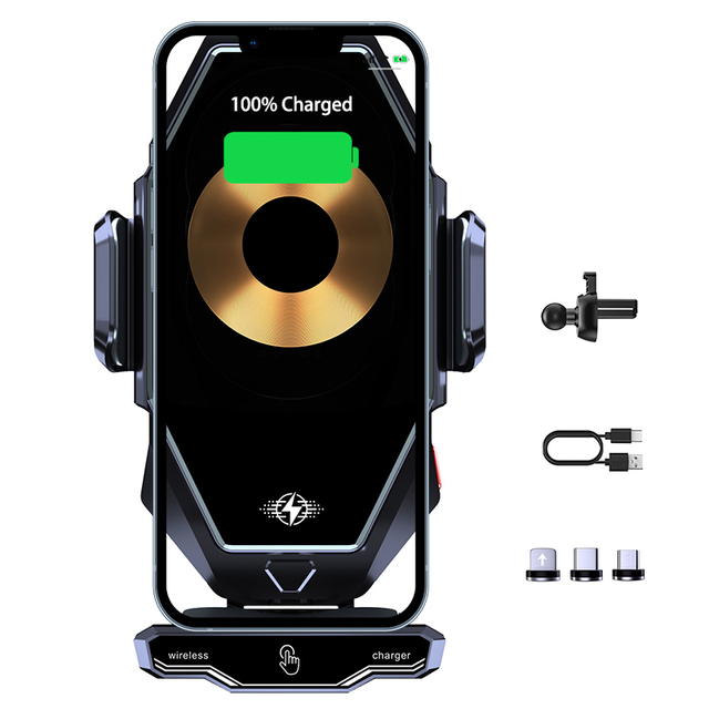 Oem Mobile Phone Holder Smart Phone Car Type-C Phone Wireless Charging Holder
