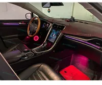 Pour Ford Mondeo Fusion 2013-2020 LED voiture lumière ambiante intérieure écran volant APP contrôle prenant en charge l'éclairage intérieur automatique