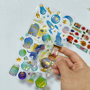 Wholesale PVC 3D Anime Sparkle <b>Waterproof</b> Customized Epoxy <b>Stickers</b> for Gift - Product Image 1
