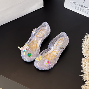 Baby Girls Closed Toe Jelly <b>Sandals</b>, <b>Summer</b> Breathable Soft Sole Children Princess <b>Sandals</b>, New Arrival Kids Shoes - Product Image 2