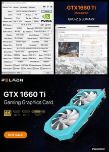 การ์ดจอราคาดีที่สุด GPU Geforce GTX 1660 Ti 1660s 6GB การ์ดแสดงผลสำหรับพีซี Super GDDR6 192-bit 8-pin สำหรับเล่นเกม การ์ดจอ 1660s - Product Image 5