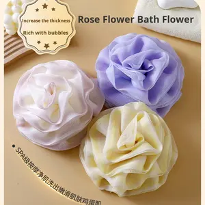 Boule de <span class=keywords><strong>Bain</strong></span> à la Rose de Haute Qualité pour Femmes, Non-Diffusante, Exfoliante, <span class=keywords><strong>Ultra</strong></span>-Douce, Moussante, Extra-Large - Product Image 2