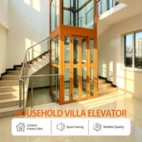 Ascenseur Domestique Privé MRL pour Villa Duplex, Commande Tactile Intelligente, Norme Globale