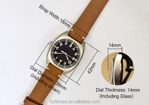 Seagull 1701 자동 전술 시계 맞춤형 로고 파일럿 수동 기계식 시계 남성용 - Product Image 5