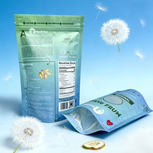 Customized Food Grade <b>Stand</b> Up Pouch - Zip Lock Snack Packaging Bags With Shaped Window - Product Image 4