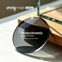 Lunettes de soleil photochromiques grises à deux parties Photomagic Manufacturers 1.56/1.61/1.67 à assombrissement rapide avec protection UV