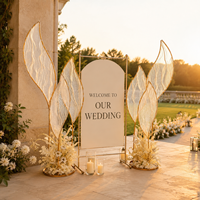 Arche de présentation de fleurs en métal personnalisée pour toile de fond de mariage, idéale pour la décoration d'entrée d'événements
