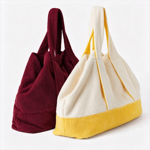 Bolsa de Mano Personalizada de Lujo, Gran Capacidad, Estilo Bohemio, Bordada, de Tela de Rizo para Mujer - Product Image 4