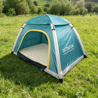 Tente de camping automatique gonflable de luxe OUTAFUN pour 1 à 2 personnes, quatre saisons, en PVC, double couche, coupe-vent, imperméable, portable