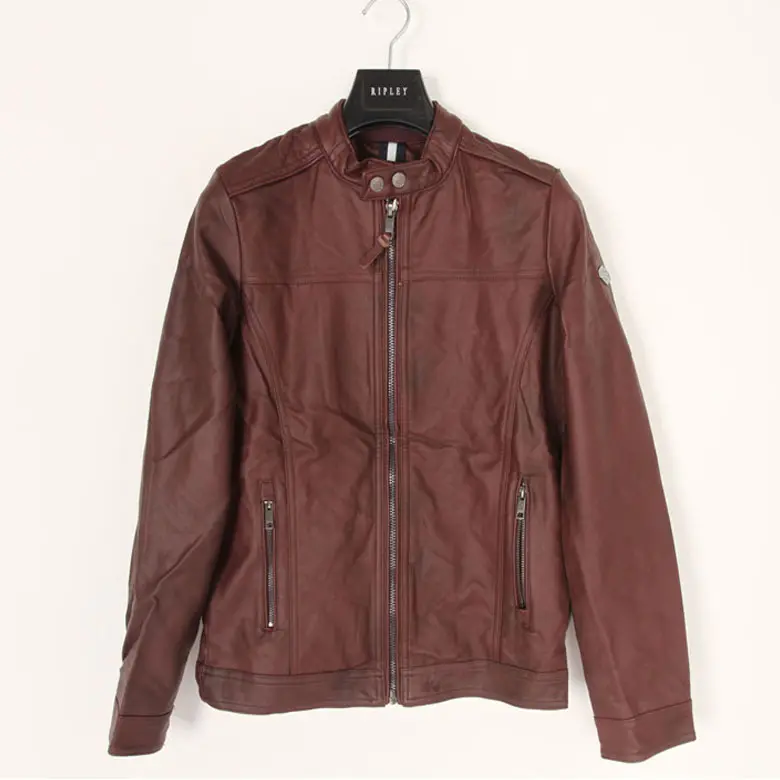 China factory supplier inventory Men's waterproof 5 colors leather jacket Wholesale lots branded clothes