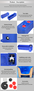 Abreuvoir pour bétail et chevaux de grande capacité 2,25 m, abreuvoir pour animaux de ferme avec conception anti-gel - Product Image 3