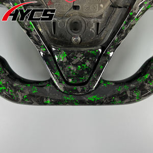 Volant sport en fibre de carbone forgée avec affichage LED du régime moteur pour Ford Fiesta <span class=keywords><strong>ST</strong></span> <span class=keywords><strong>ST</strong></span>-<span class=keywords><strong>Line</strong></span> MK4 RS, personnalisation possible - Product Image 5