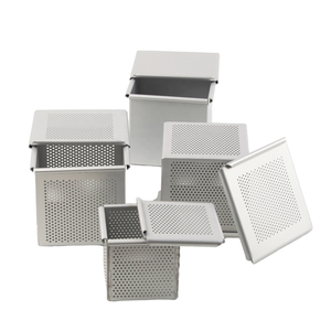 Hợp Kim Nhôm Vuông Bánh Mì Nướng Khuôn Đục Lỗ Bánh Mì Bánh Nướng Khay Pan Với Nắp Kim Loại Công Cụ Cho Nướng - Product Image 3