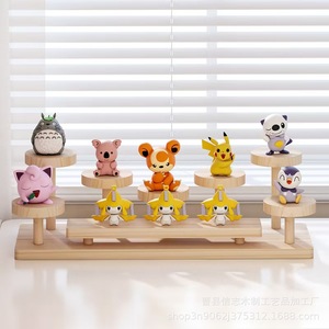 Wooden Desktop <b>Plant</b> Display Rack 3 Tier Multipurpose Storage Organizer For Balcony And Indoor Use - Product Image 3