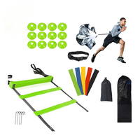 FDFIT-Juego de Bandas para Entrenamiento de Fútbol, Equipo Deportivo de Entrenamiento de Velocidad, Paracaídas para Correr, Escalera de Agilidad