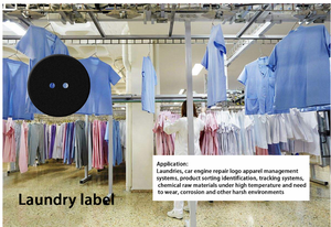 ISO15693 I kod SLIX NTAG215 25MM NFC düğmesi su geçirmez hava koşullarına dayanıklı 13.56MHz RFID erişim kontrolü çamaşır etiketi - Product Image 4