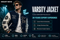 Blousons Bomber Homme Streetwear en Gros, Style Universitaire Patchwork, Personnalisables OEM ODM, Blousons d'Hiver Rembourrés pour l'Entraînement de Baseball