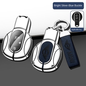 YFL CK-2511031 Cover per Chiave Auto Mini <span class=keywords><strong>Cooper</strong></span> <span class=keywords><strong>Countryman</strong></span> in Lega di Zinco, Design Retrò in Pelle, Incisione Laser, Telecomando con Batterie - Product Image 6