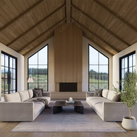 Ventanas Personalizadas de Diseño Francés, Ventanas Exteriores de Vidrio, Rejillas de Vidrio, Ventanas Abatibles