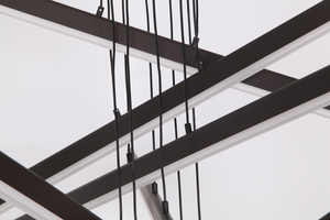 Luces colgantes LED, candelabro lineal grande para interiores, iluminación moderna para escaleras, luces colgantes para el hogar, comedor, sala de estar y dormitorio - Product Image 6