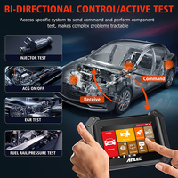 Tableta de Diagnóstico Profesional 2 en 1 con Más de 40 Funciones de Reinicio y Soporte Completo de Protocolos OBD/HDOBD para Todos los Vehículos - V6 PRO+HD